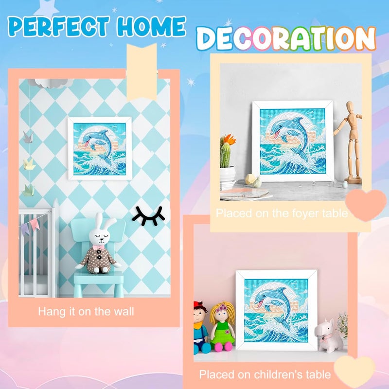 Nardoll Diamond Art Kits with Wooden Frame - Arts and Crafts - Dimond Art Painting by Numbers - GEM Art for Beginners Adult Home Wall Decor - Image 4